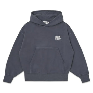 Main Story - Sudadera con capucha y logotipo de algodón orgánico | Gris