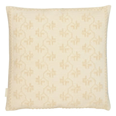 House of Capricorn - Mafalda beidseitig besticktes Kissen | Ecru