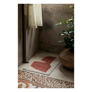 Ferm Living - Lay Banyo Paspası | Kırmızı tuğla
