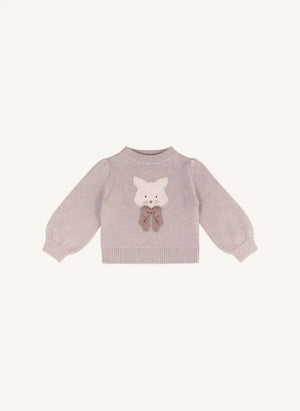 Donsje - Denna Katze Merinowollpullover | Hellrosa