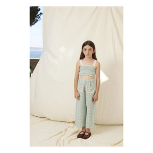 Bebe Organic - Mia Büzgülü Üst | Mavi Yeşil