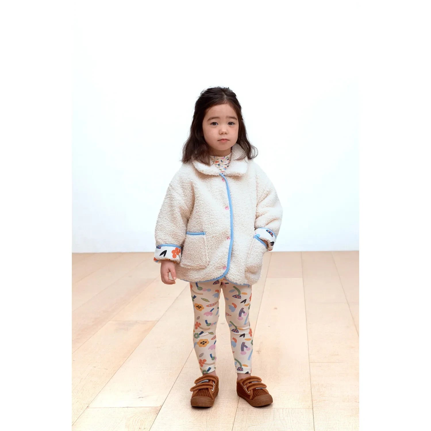 Petit Stella - Mallas con estampado de flores | Crema