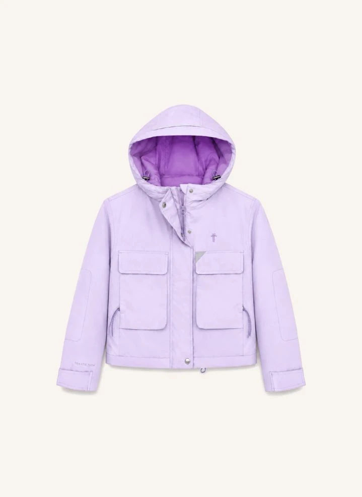 Töastie - Su Geçirmez, Geri Dönüştürülmüş Elyaf Astarıyla Windbreaker | Lila
