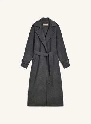 Vanessa Bruno - Cappotto in lana Faro | Grigio antracite maculato