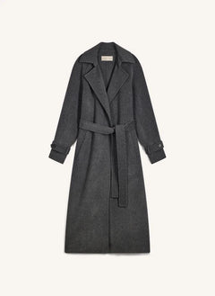Vanessa Bruno - Cappotto in lana Faro | Grigio antracite maculato