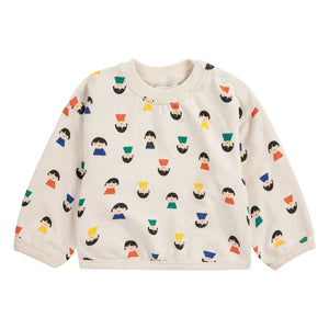 Bobo Choses - Pawn Sweatshirt Bio-Baumwolle | Ecru