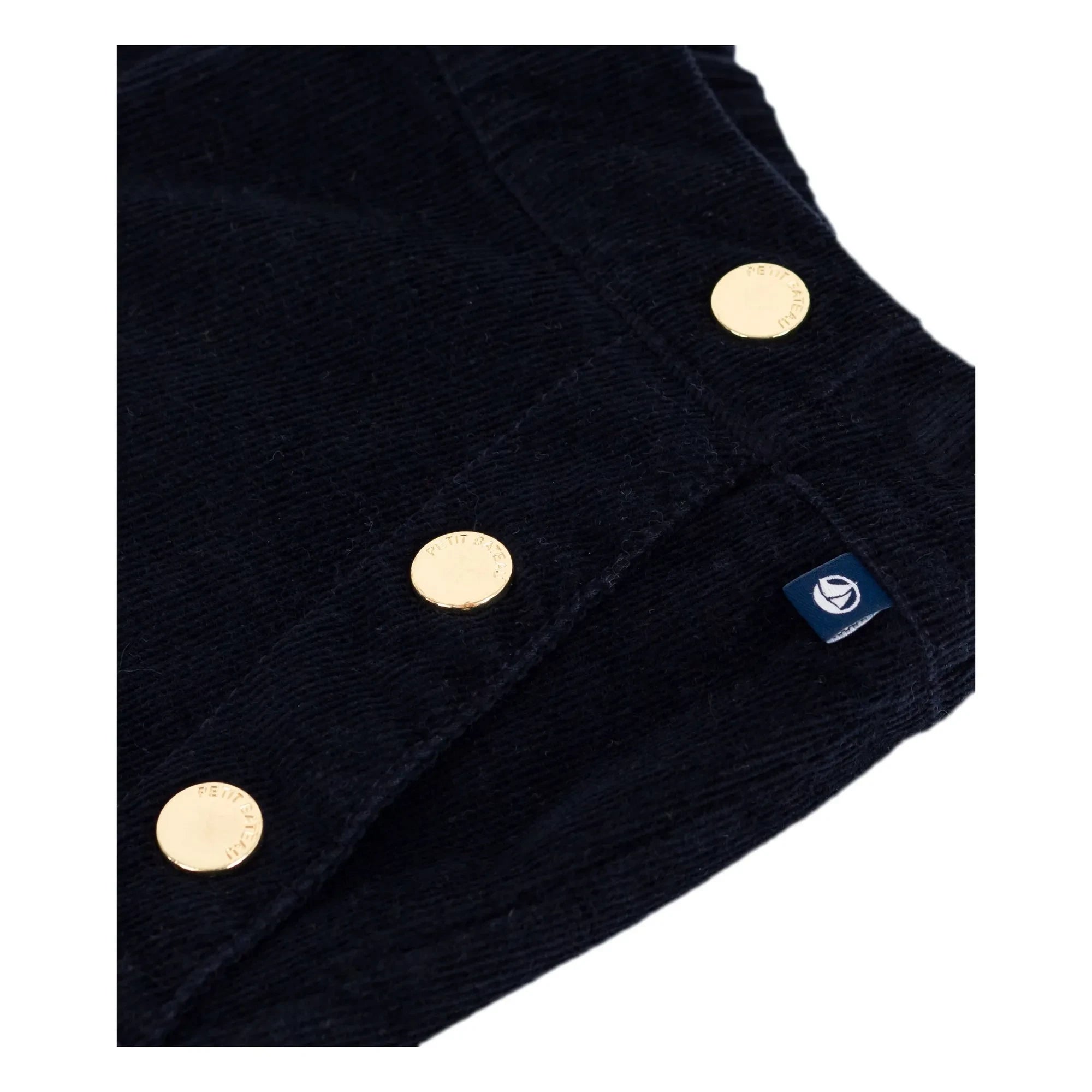 Petit Bateau - Fitilli Kadife Bridge Pantolon | Gece mavisi