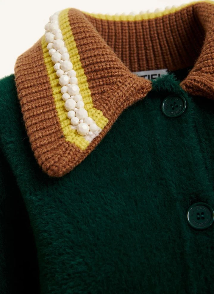 Essentiel Antwerp - Kamore Strickjacke | Forstgrün