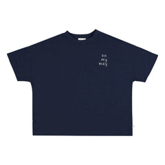 Jenest - Oversize T-Shirt Ben On my Way Bio-Baumwolle | Nachtblau