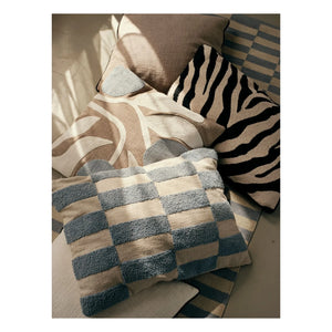 Broste Copenhagen - Zebra Rectangular Cushion Cover | Noir/White