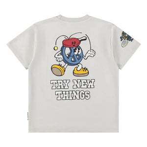 Molo - Riley Curious Friend Organic Cotton T-Shirt | Grey