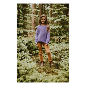 Yuki - Organic Cotton Chunky Knit Sweater | Mauve
