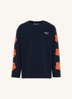 Kenzo - T-shirt Flowers | Blu notte