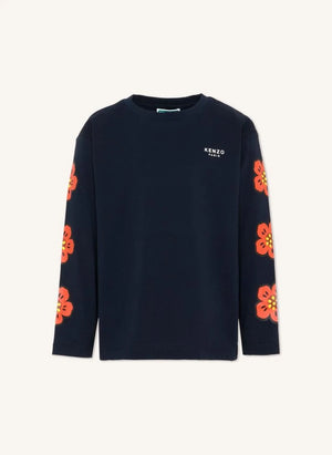 Kenzo - T-shirt Flowers | Blu notte