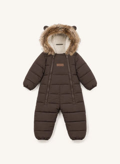 Töastie - Waterproof Faux Fur Hooded Cloud Jacket | Brown