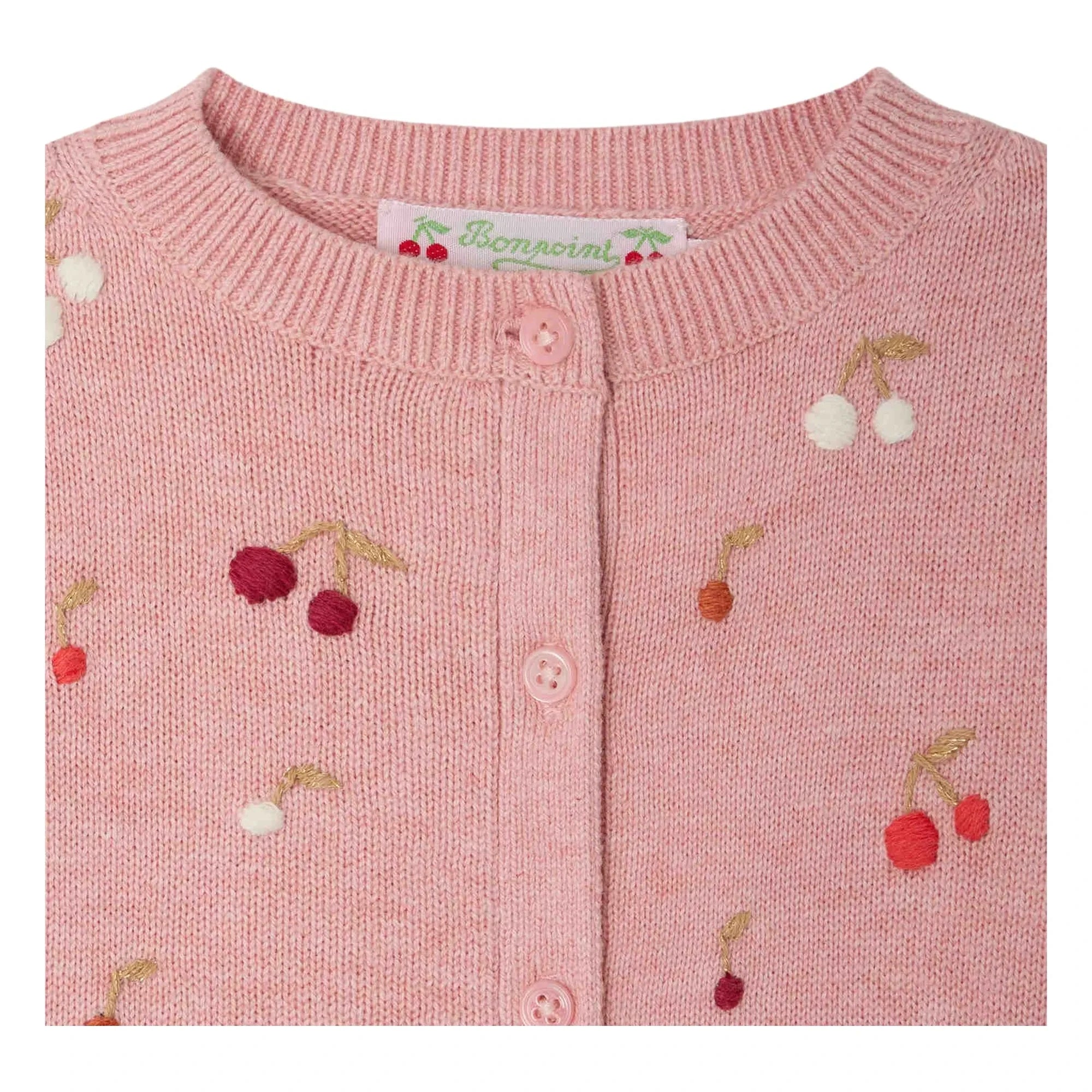 Bonpoint - Claudie İşlemeli Hırka | Pudra