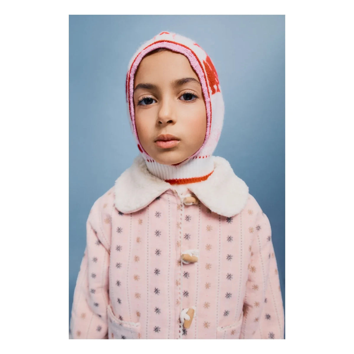 Bebe Organic - Pasamontañas de Lana Love | Rosa