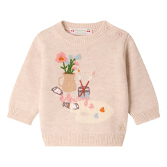 Bonpoint - Almire Yün Boya Kazak | Bej