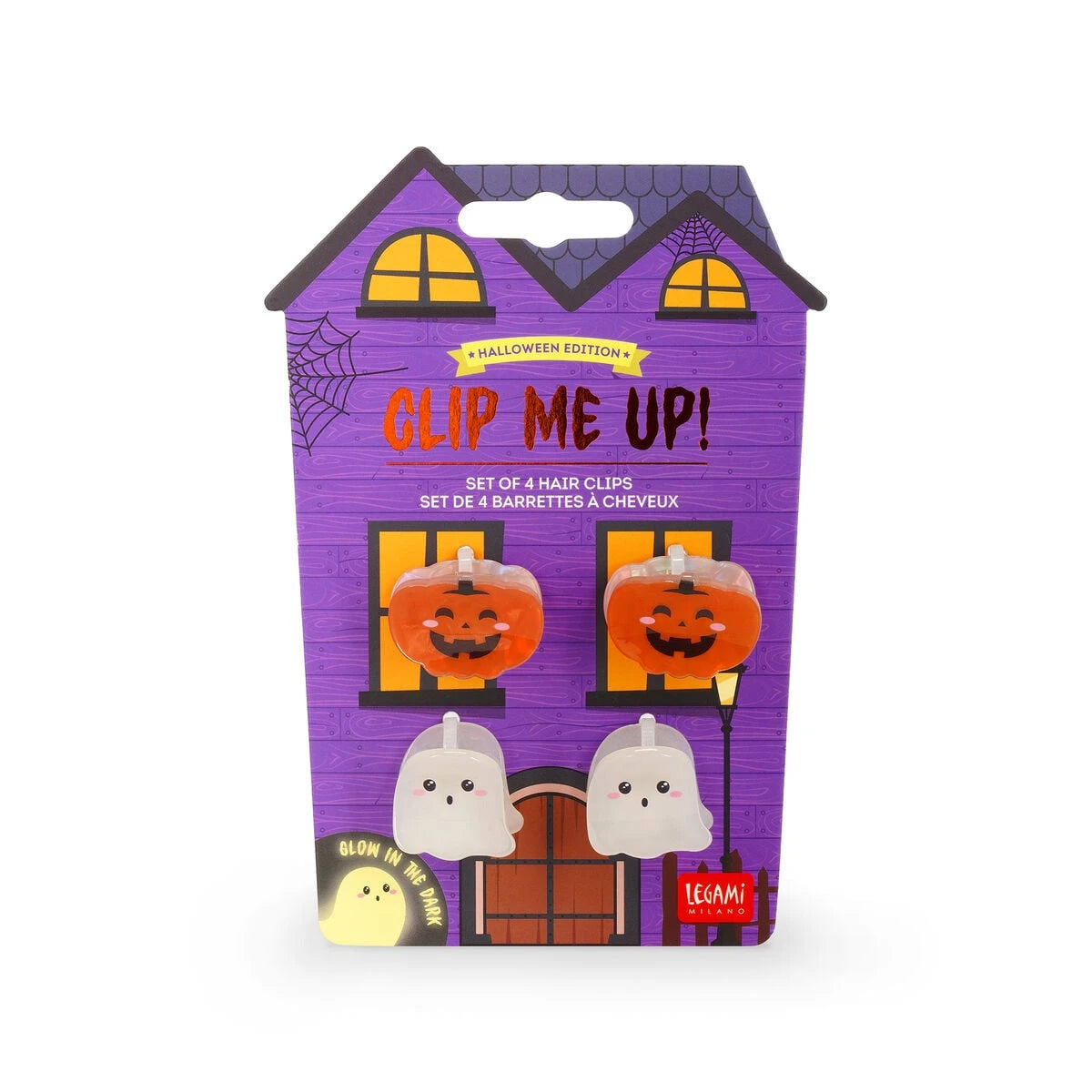 Legami - Halloween Four Mini Hair Clip Set - Clip My Hair!