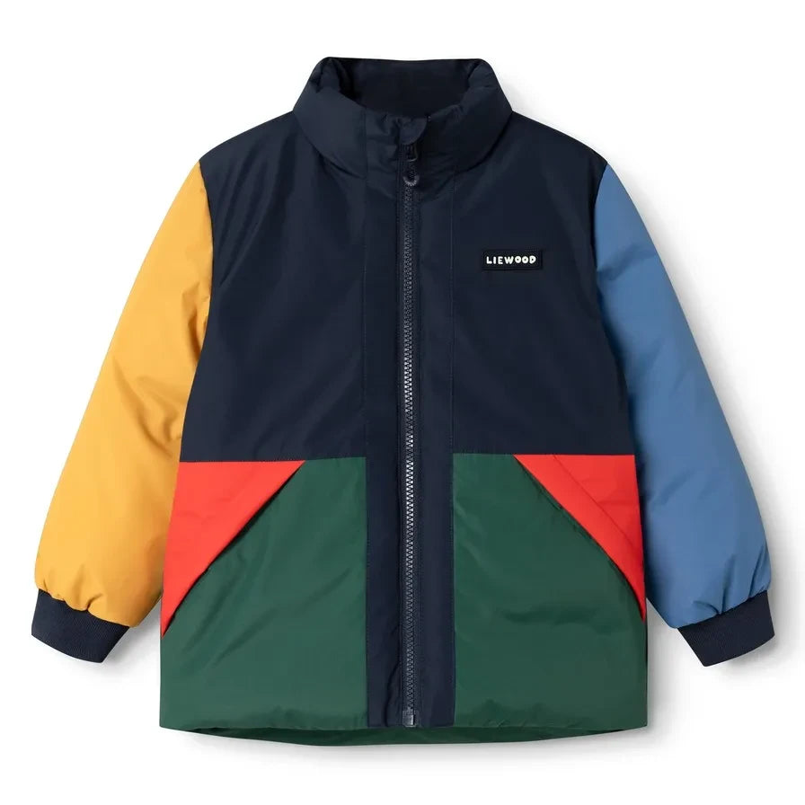 Liewood - Geri Dönüştürülmüş Liflerden Üretilen Bran Colorblock Ceket | Lacivert