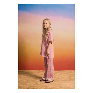 Maison Mangostan - Wellige Häkelhose | Rosa