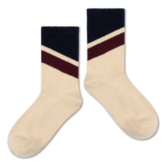 Repose AMS – Gestreifte Socken im 3er-Pack | Schwarz