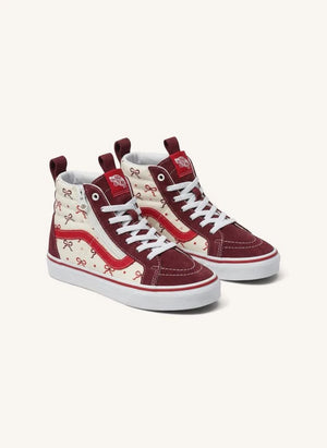 Vans - Burgundy SK8-Hi Reissue Fermuarlı Bilekli Sneakers Side Düğümler