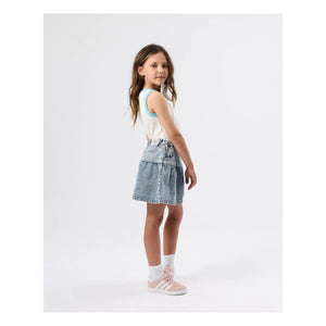 Goldie + Ace - Peplum Kot Etek | Mavi