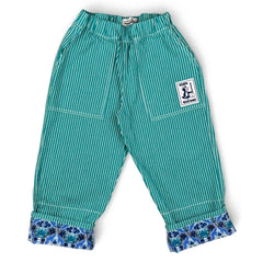 Club Trésor - Pantalones de rayas de la línea Evolutive İş Giyim | Verde