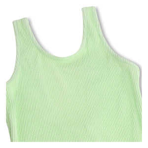 Molo - Bañador acanalado Nika Crepe Fibras recicladas | Verde anís