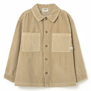 Cozmo - Dakark Organik Pamuklu Fitilli Overshirt | Bej