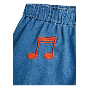 Mini Rodini - Kurze Denim-Shorts | Blau