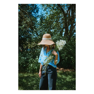 Poudre Organic - Caraway Çizgili Pamuk Poplin Gömlek | Mavi