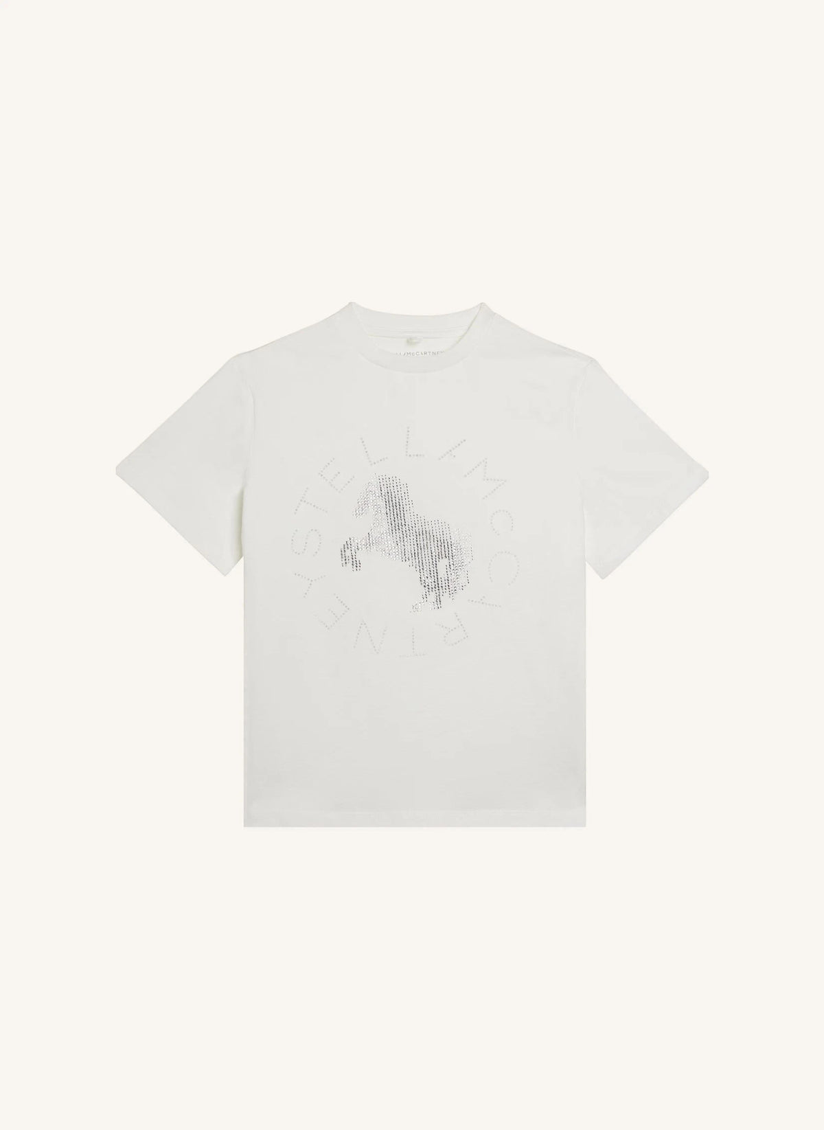 Stella McCartney Kids - At Tişörtü Organik Pamuk | Fildişi