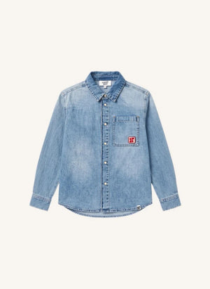 Hundred Pieces - Enzo Denim قميص | دينيم فاتح