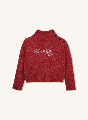 Zadig & Voltaire - Jersey Voltaire con botones | Rojo frambuesa