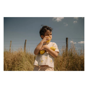 Studio Bohème - Essential Lemons Bio-Baumwoll-T-Shirt | Ecru