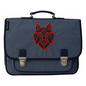 Caramel & Cie - Bandolera Wolf | Gris azulado