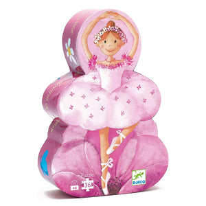 Djeco - Puzzle "Bailarina y Flor" - 36 Piezas