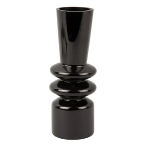Present Time - Sparkle Zylindervase | Schwarz