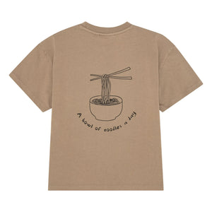 Brunobruno Nation - Nanna Nouilles Organic Cotton T-Shirt | Brown