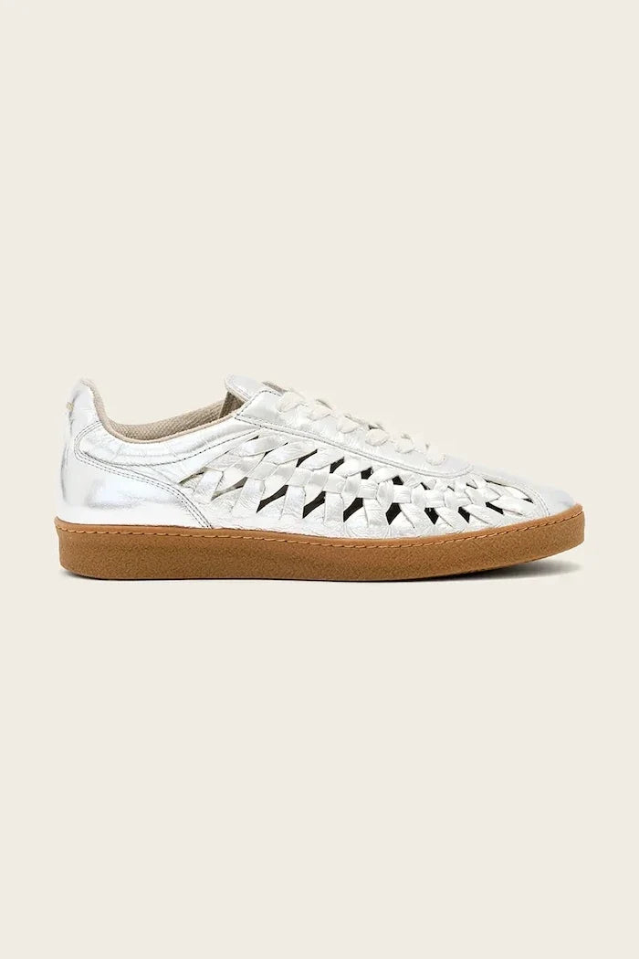 AllSaints Velma Woven Sneaker kadın deri spor ayakkabı