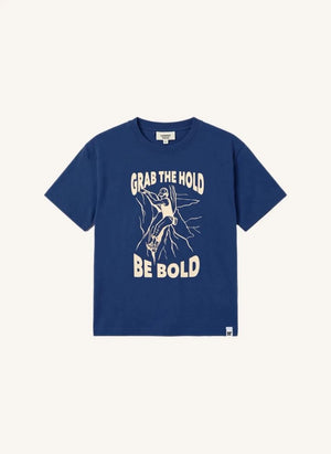 Hundred Pieces - Finn Climb Camiseta de Algodón Orgánico | Gris azul
