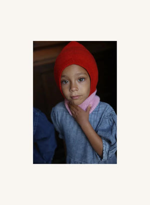 Hvid - Eddy Merino Wool Balaclava | Pink
