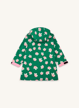 Hello Hossy - Blumenmuster Regenponcho | Grün