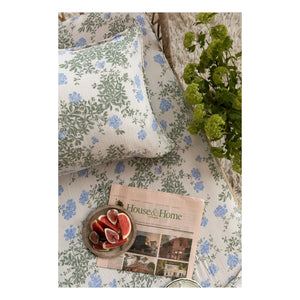 garbo&friends - Blue Plumbago Organic Cotton Fitted Sheet