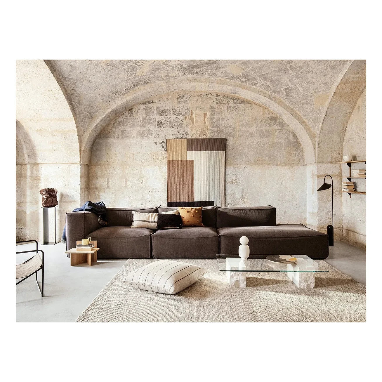 Ferm Living - Catena Koltuk Koltuk Kolçak Sol | Kahverengi