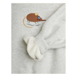 Mini Rodini - قطن عضوي Mouse Sweat | Heather Grey