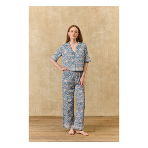 Louise Misha - Pijama Louka de algodón orgánico | Azul