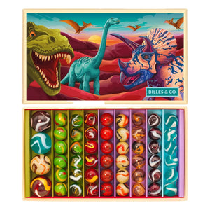 Billes & Co - Dinozor Seti - 52 Bilye | Yeşil
